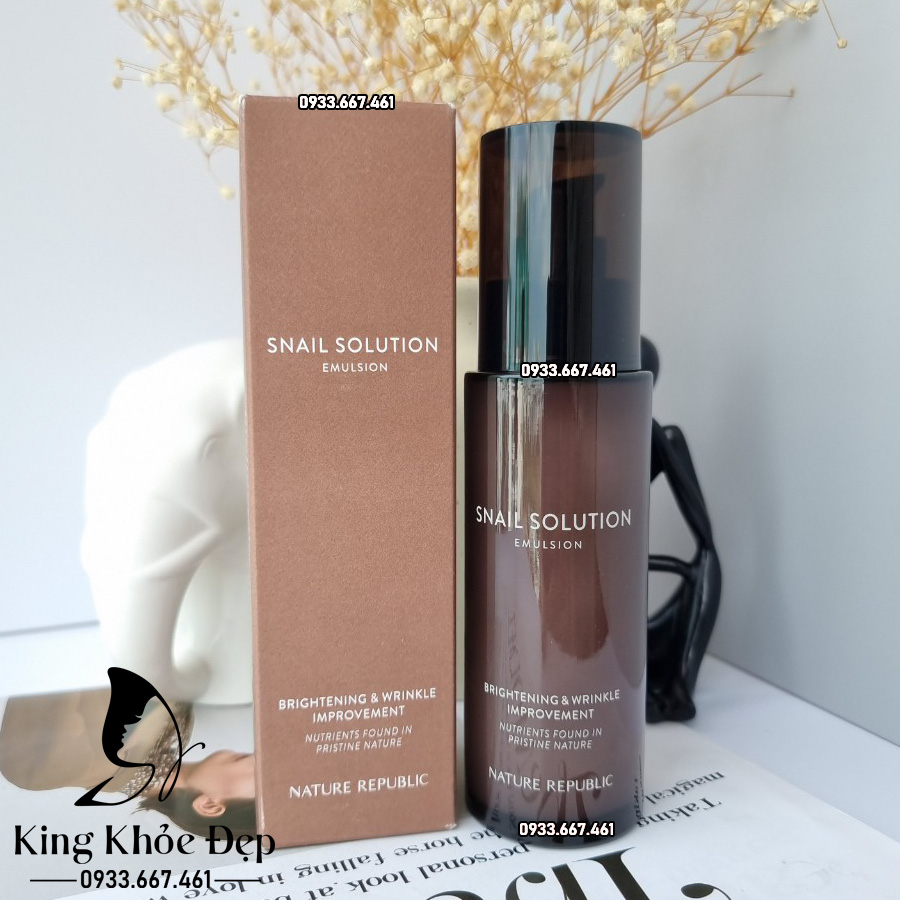 Sữa Dưỡng Nature Republic Snail Solution Emulsion