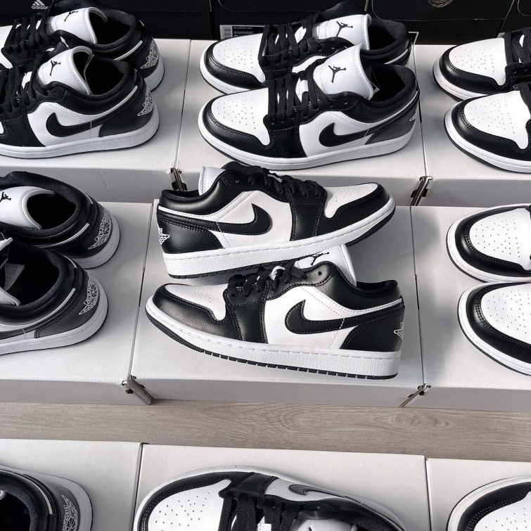 Giày Air Jordan 1 Low Panda DC0774-101 chính hãng thể thao nam nữ, Jordan 1 Panda chính hãng fullbox FLEX SHOP