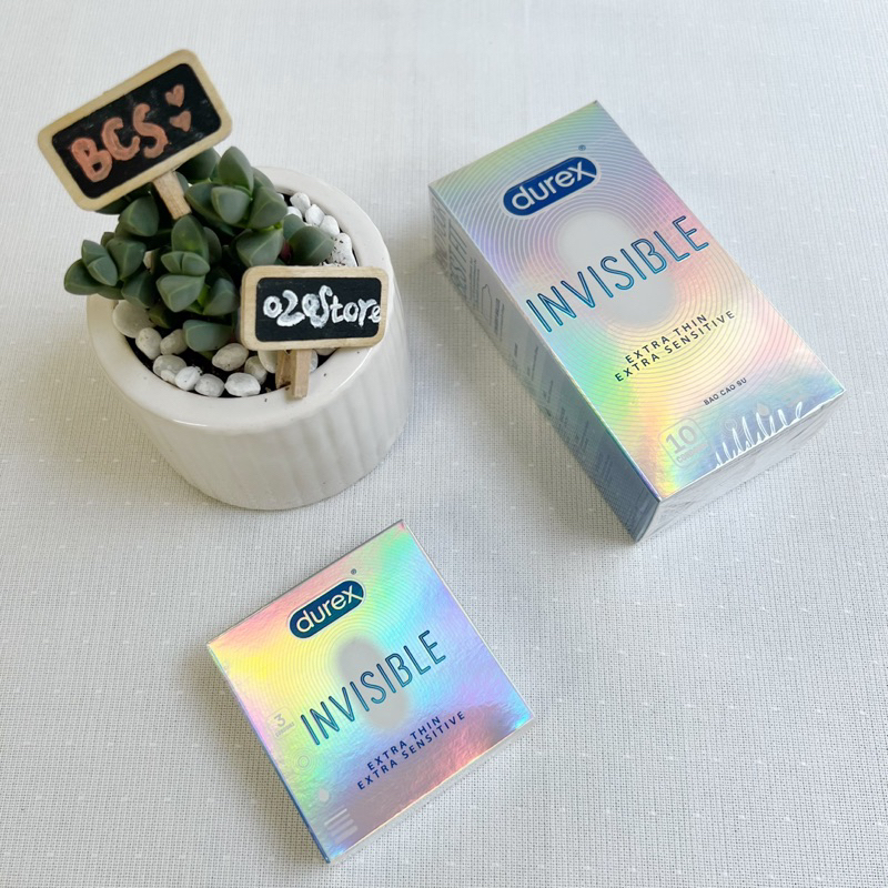 Bao cao su Durex Invisible siêu mỏng vô hình tạo cảm giác chân thực  CHE TÊN SP