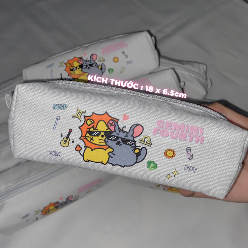 BÓP VIẾT, TÚI ĐỰNG BÚT IN HÌNH LION CHINZHILLA SIU DUỄ THƯN | SHY STORE