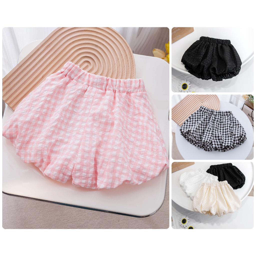 quần bí bé gái quần đùi quần short cho bé dễ phối áo CV3 size 90-130 12-30 kg thời trang trẻ em hàng quảng châu