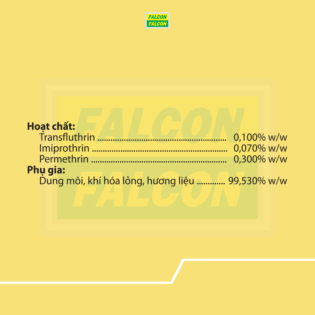 Bình xịt côn trùng FALCON VÀNG hương chanh