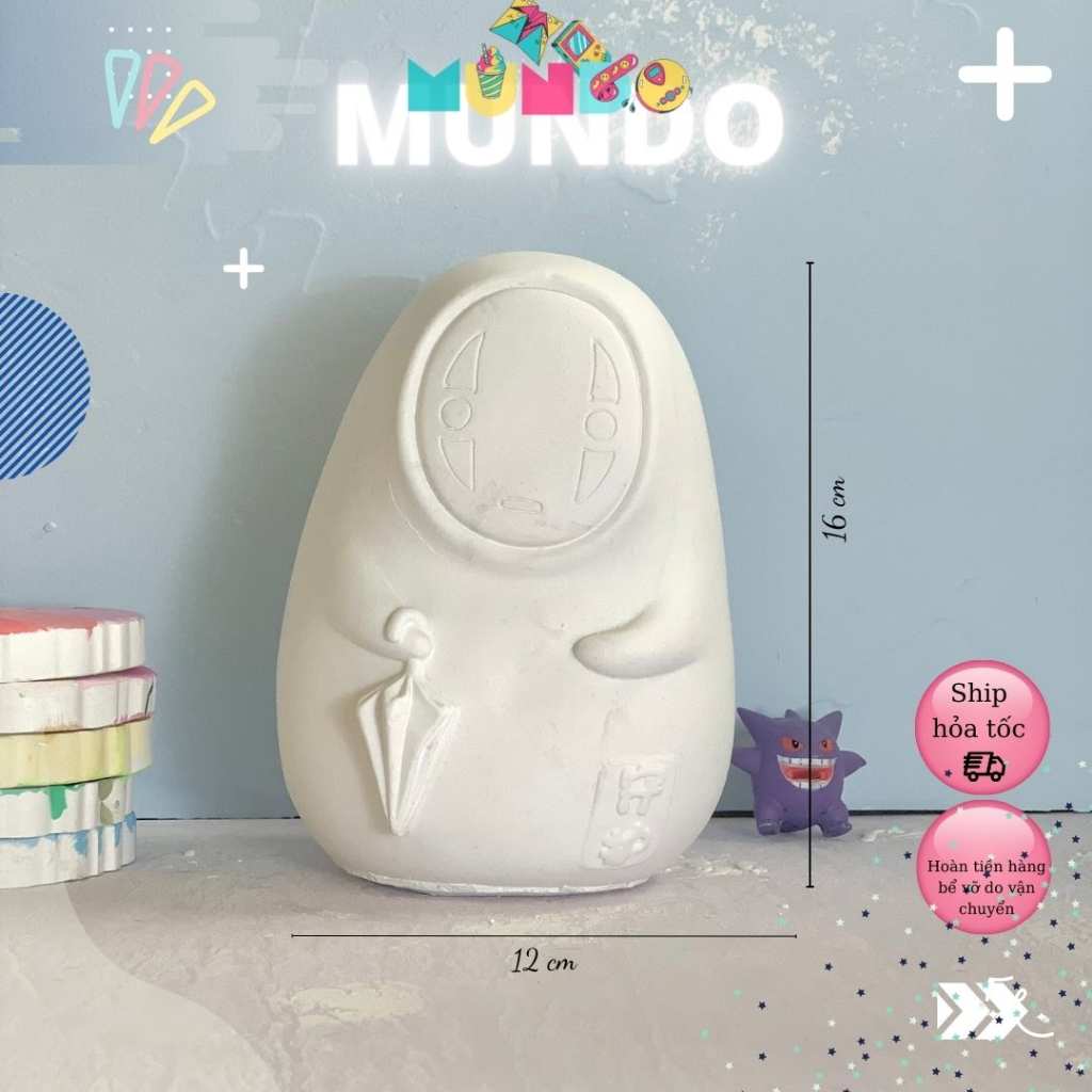 Tô Tượng Thạch Cao Vô Diện Chibi Size XXL 030, Tượng Thạch Cao Anime/Manga MUNDO