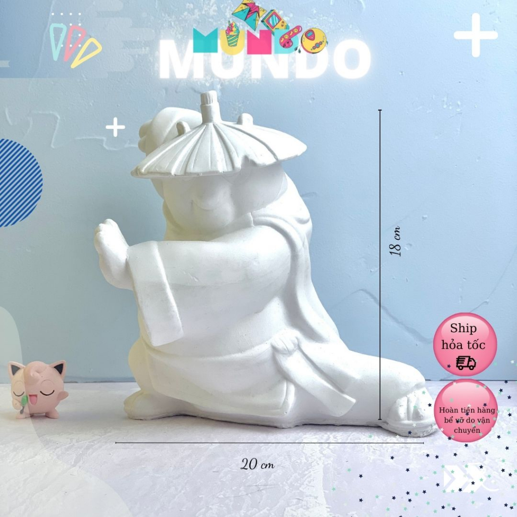 Tô Tượng Thạch Cao Kung Fu Panda - Po Size 3XL, Tượng Thạch Cao MUNDO