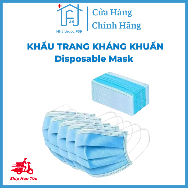 Khẩu Trang Kháng Khuẩn 4 Lớp Hộp 50 Cái Dễ Dàng Tiện Dụng