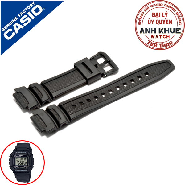 Dây đồng hồ nam Casio Standard chính hãng W-218H-1AVDF