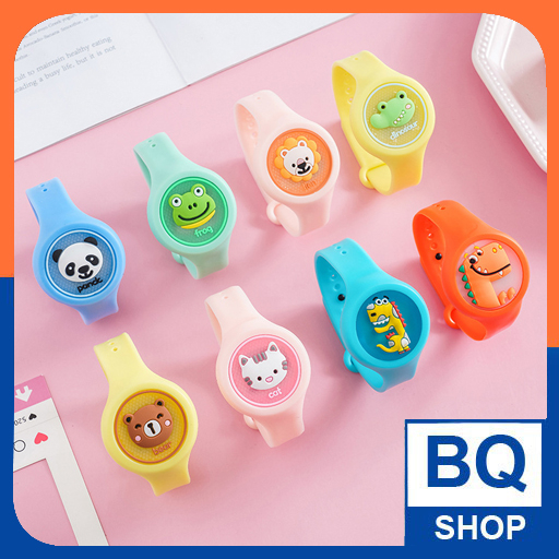 Vòng tay, đồng hồ đuổi muỗi có tinh dầu đèn sáng cho bé BQSHOP