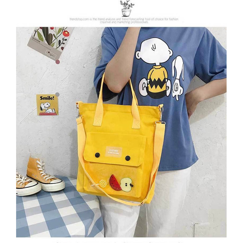 Túi Tote Thời Trang đi học đi chơi trái cây