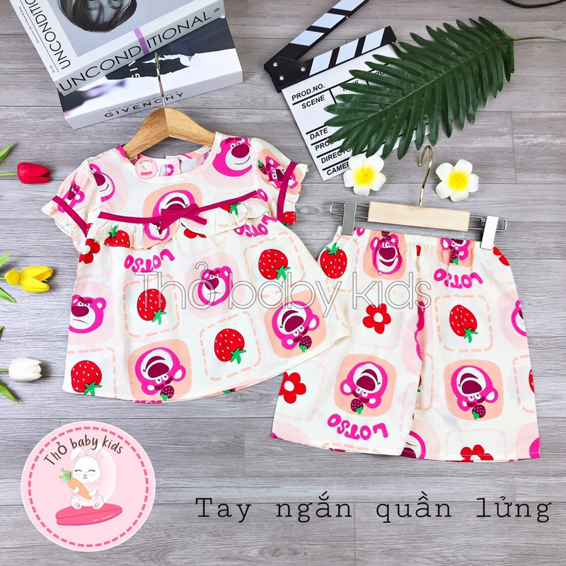 Bộ tole, lanh lửng bé gái, đồ bộ tole lanh bé gái shop thỏ baby kids