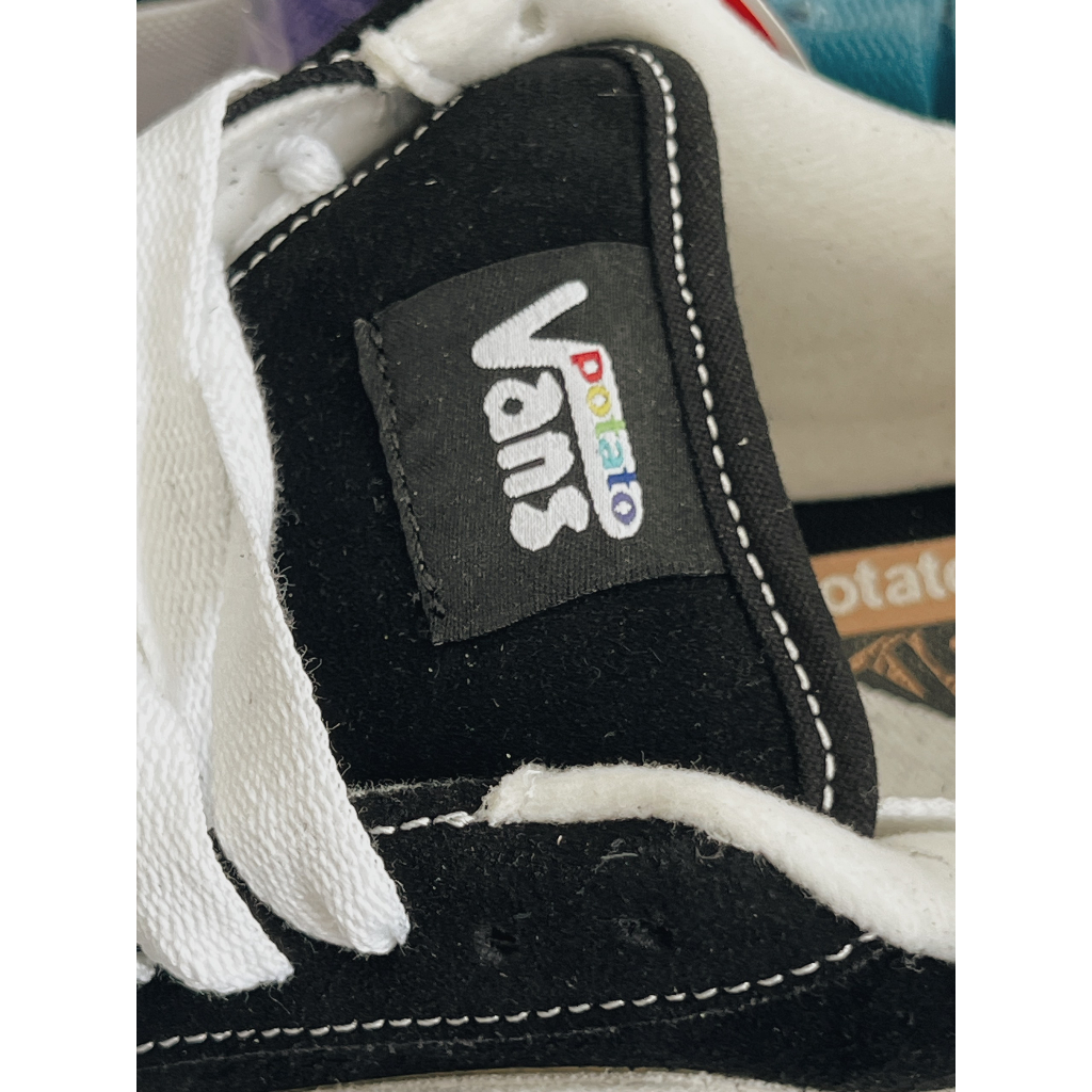 Giày Thể Thao Vans_Vault UA Knu-Skool VR3 Black White, Giày Sneaker Van Potato Dây Cổ Thấp
