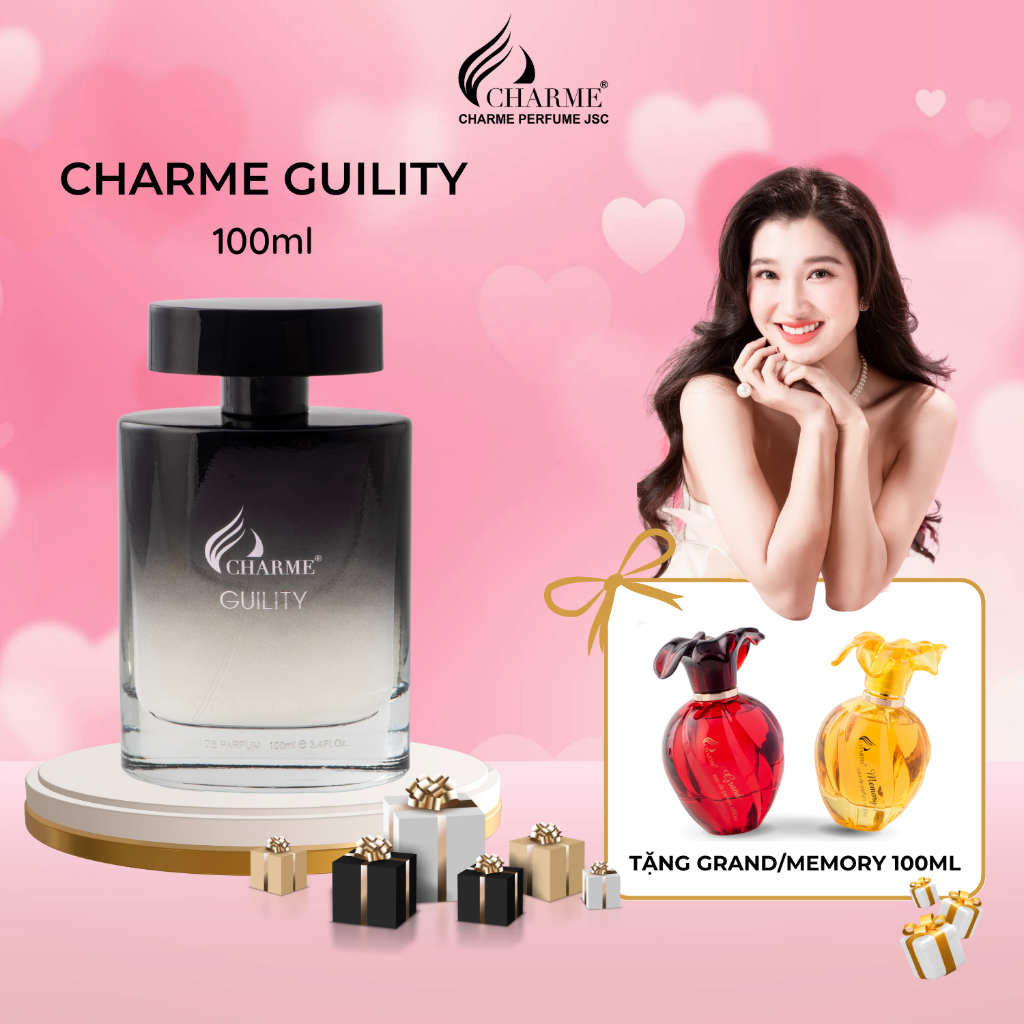 Nước hoa nam chính hãng Guility Charme lưu hương lên đến 12 giờ tạo phong cách thanh lịch, quyến rũ chai 100ml
