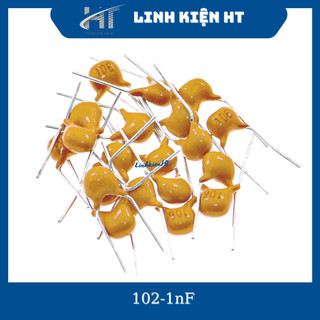 Tụ sứ vàng 102 1nf 0.001uf 50v chất lượng tốt - linh kiện ht