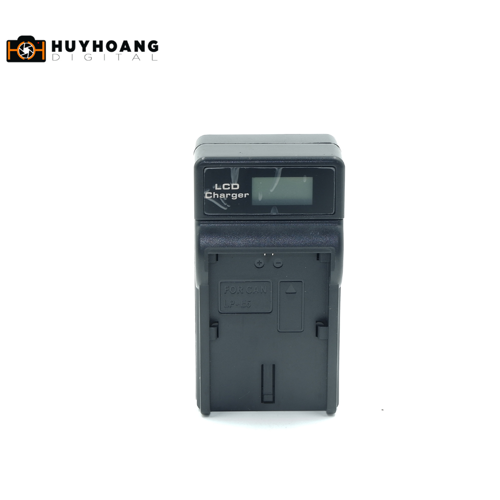 Sạc pin máy ảnh Canon LP-E6 - LCD hiển thị pin