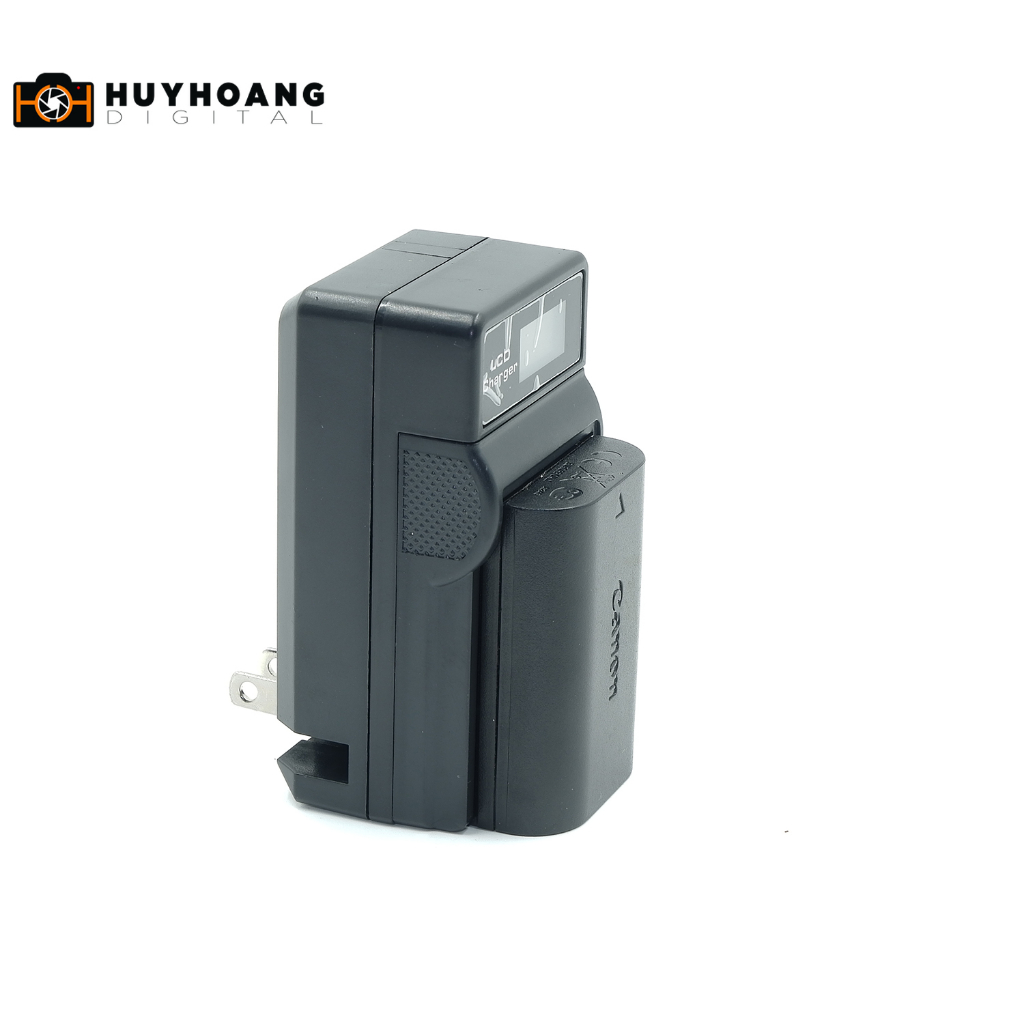 Sạc pin máy ảnh Canon LP-E6 - LCD hiển thị pin