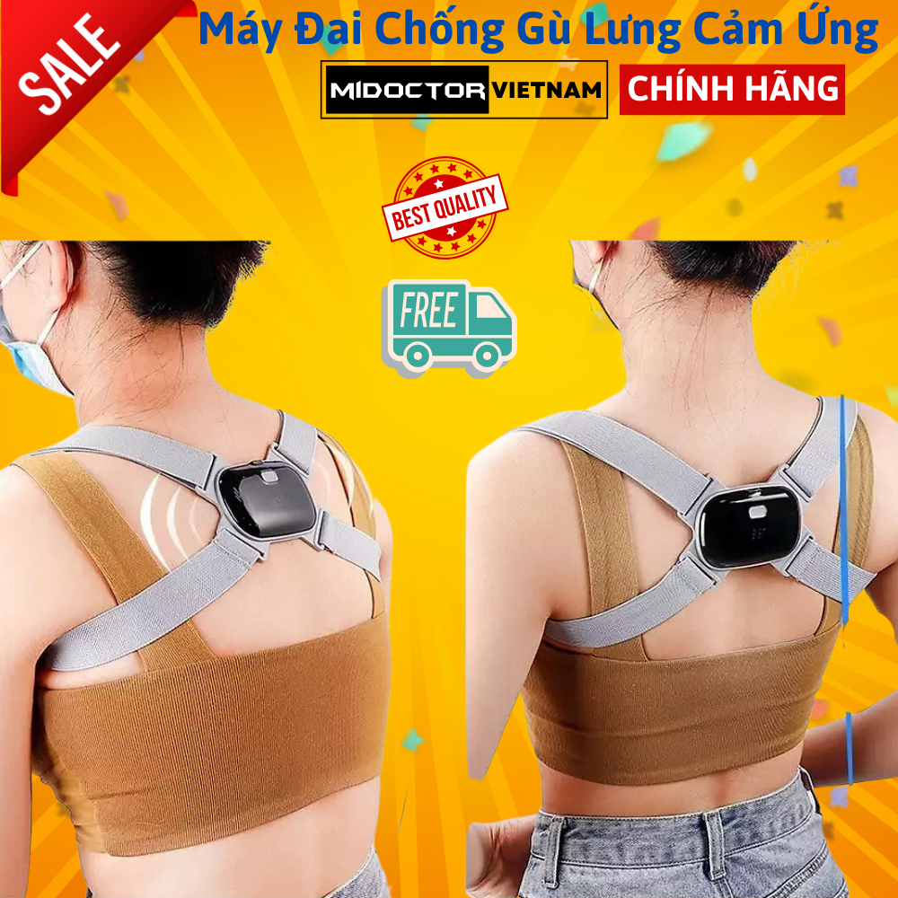 Đai Chống Gù Lưng Trẻ Em Người Lớn Thông Minh Cảm Ứng Báo Rung Khi Lưng Gù Sai Tư Thế - Hãng miDoctor