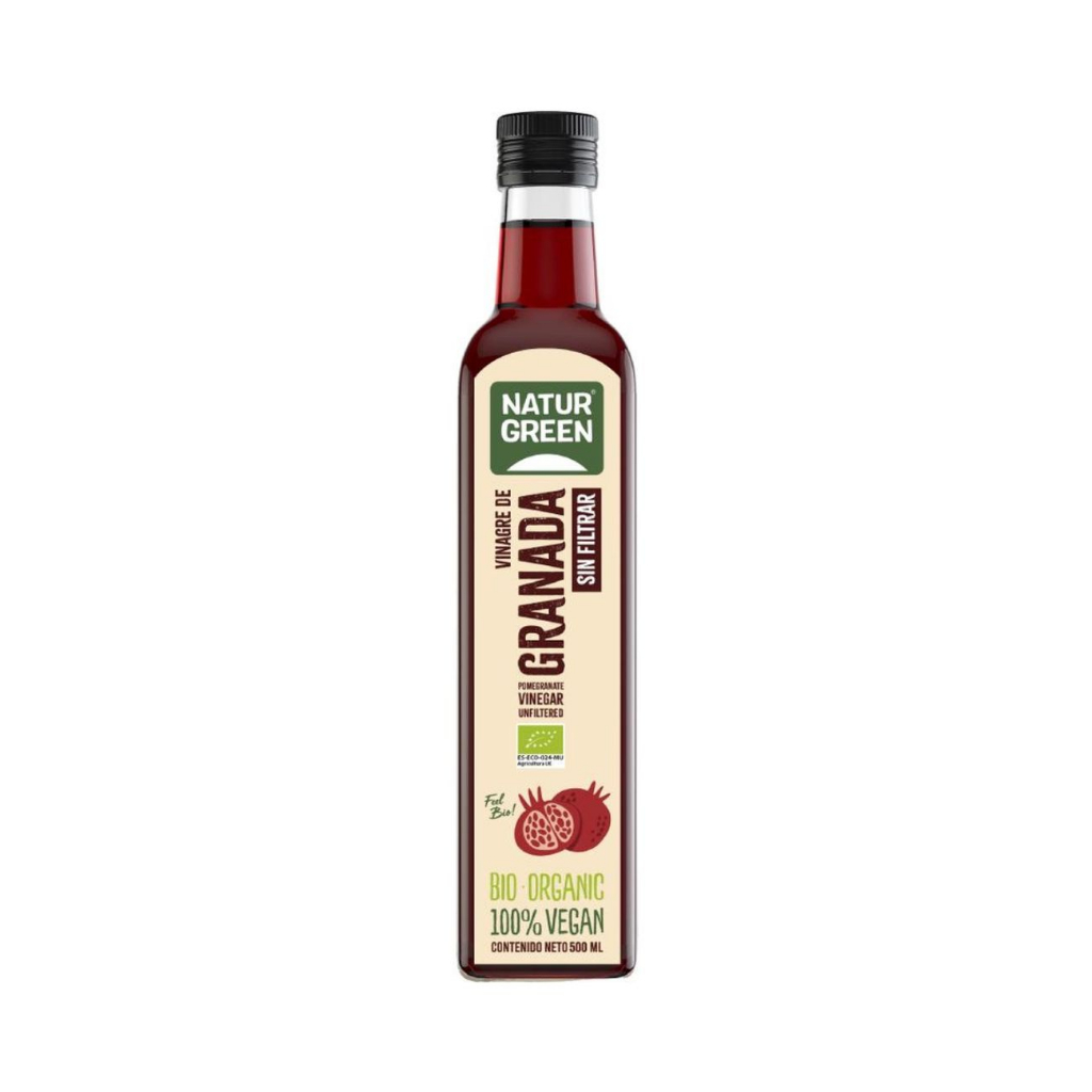 Giấm lựu hữu cơ Pomegranate (không lọc) 500ml - NaturGreen