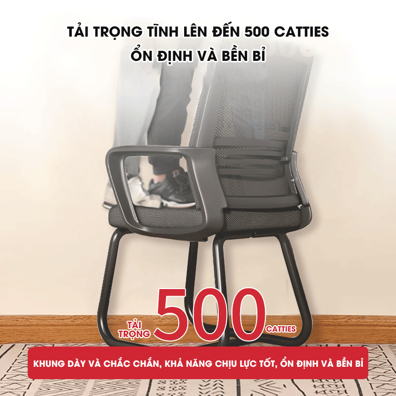 Ghế văn phòng chân quỳ lưng cao, Khung thép siêu bền, lưng lưới thoáng mát Pehouse