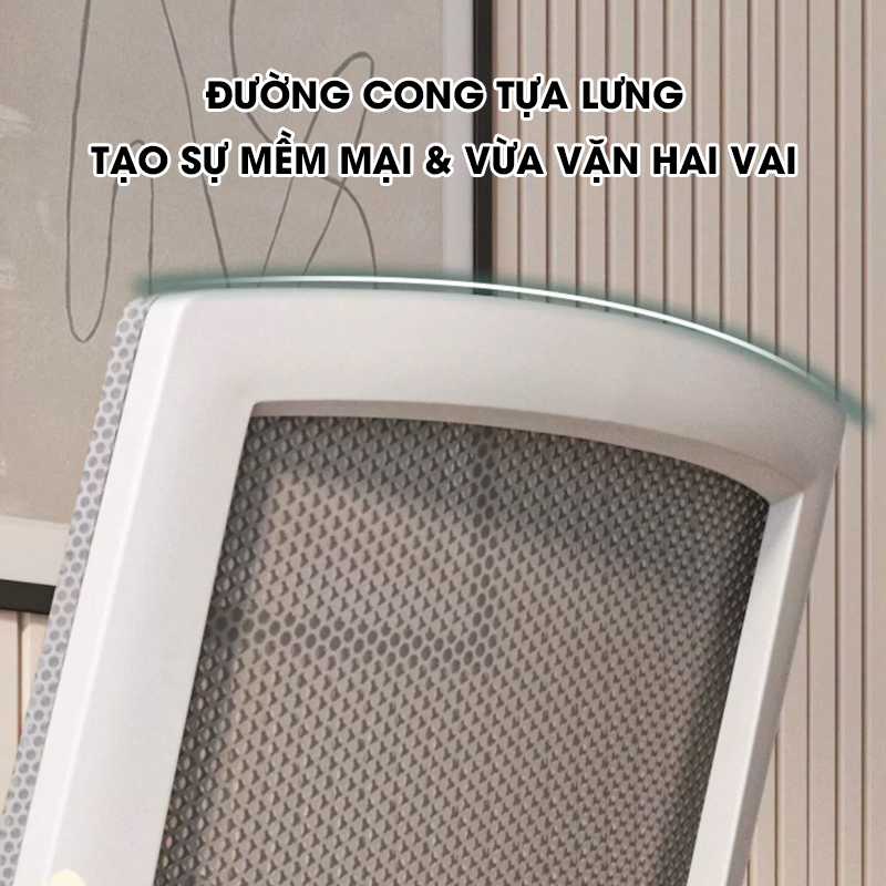 Ghế văn phòng chân quỳ lưng cao, Khung thép siêu bền, lưng lưới thoáng mát Pehouse
