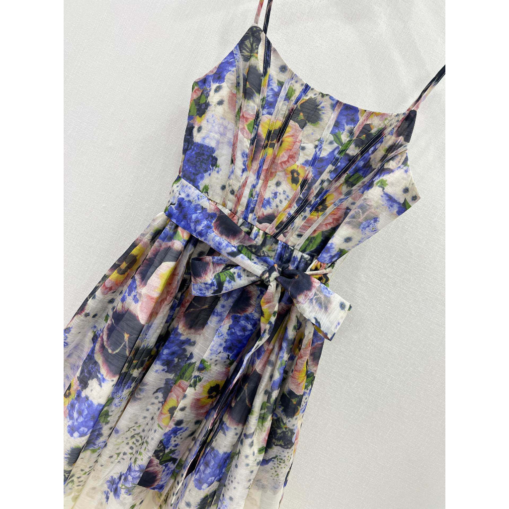 Đầm nữ hai dây thời trang cao cấp Zimmermann phong cách thời thượng, thu hút