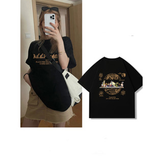 Áo phông nữ unisex tay lỡ form rộng phong cách hàn quốc cao cấp SKINI AT57