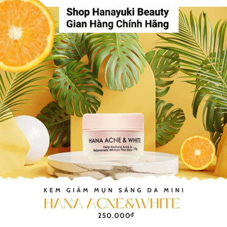 Kem mụn trắng da mini hanayuki-hana acne & white mini
