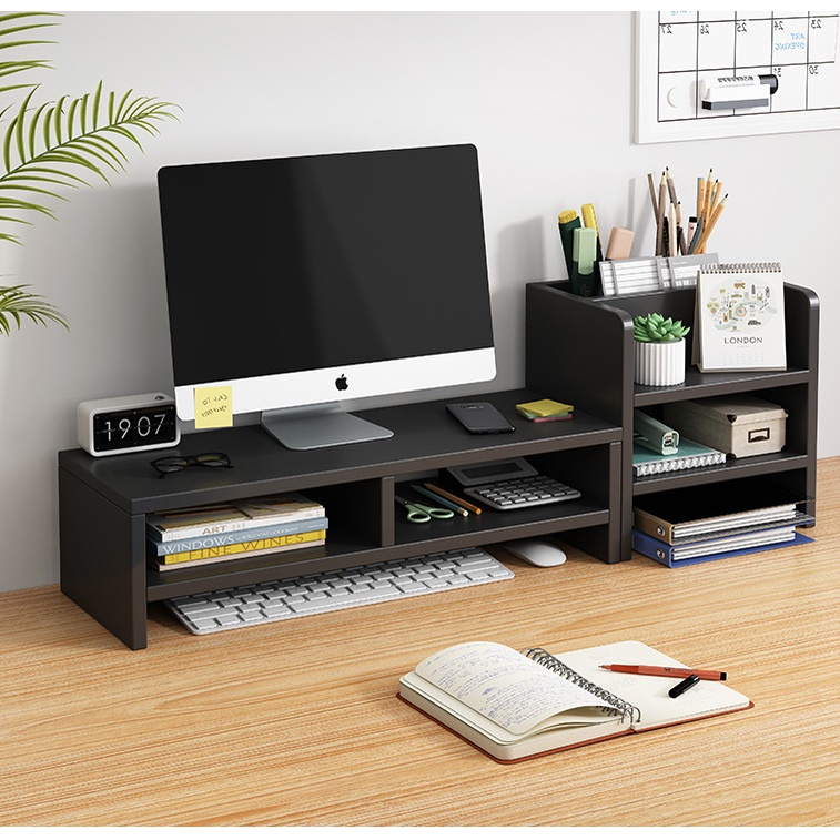 Kệ Đỡ Màn Máy Tính , Kệ Sách Để Bàn AN DECOR Trang Trí Nhà Giúp Phòng Làm Việc Gọn Gàng