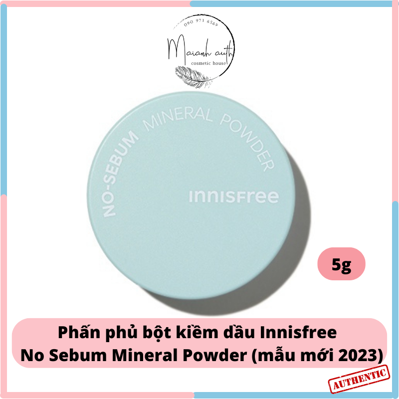 Phấn phủ Innisfree bột kiềm dầu innisfree No Sebum Mineral Powder 5g