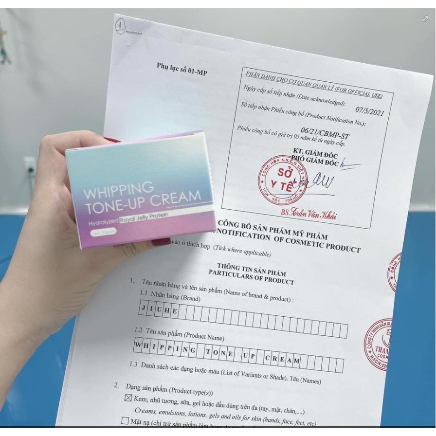 Kem face Jiuhe dưỡng trắng da Thanh Tô - Mỹ phẩm Thanh Tô