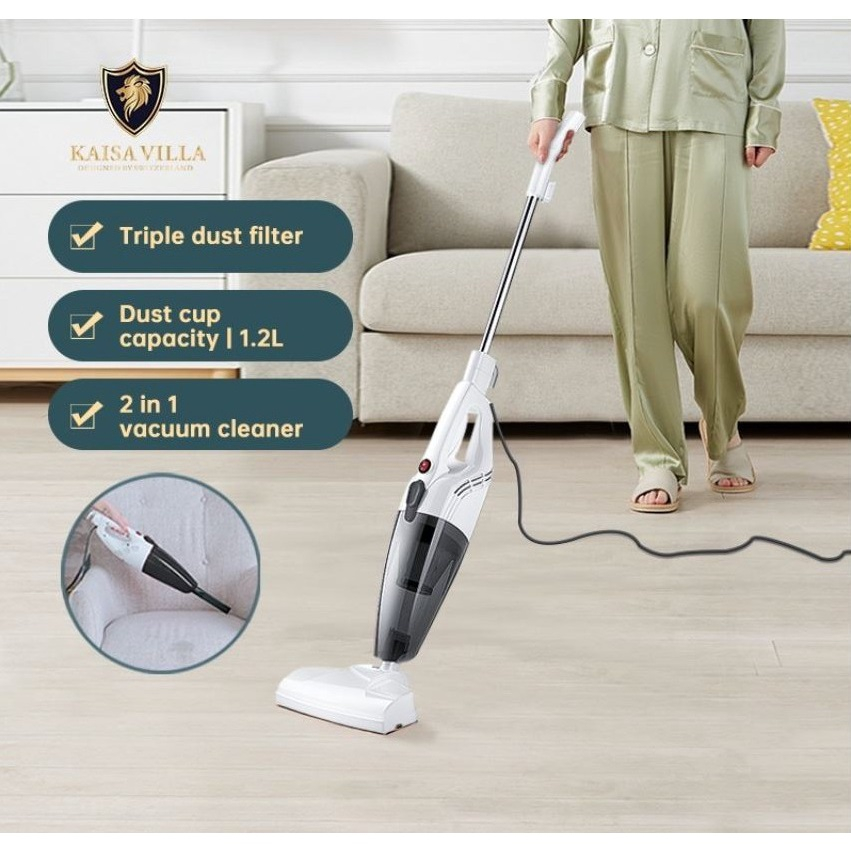 Máy hút bụi sàn nhà, thảm giường cầm tay Kaisa Villa hàng chính hãng bảo hành 12 tháng