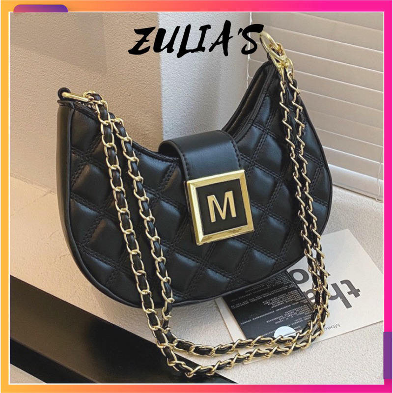 Túi Xách Nữ Kẹp Nách Chữ M Có Quai Đeo Dài Zuliashop8386