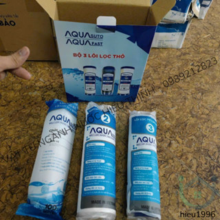 Bộ 3 lõi lọc nước AQUA Chính hãng, sử dụng tất cả máy lọc nước Kangaroo, Karofi, Sunhouse, AquA