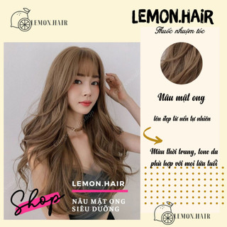 Thuốc nhuộm tóc màu nâu mật ong - lemon.hair