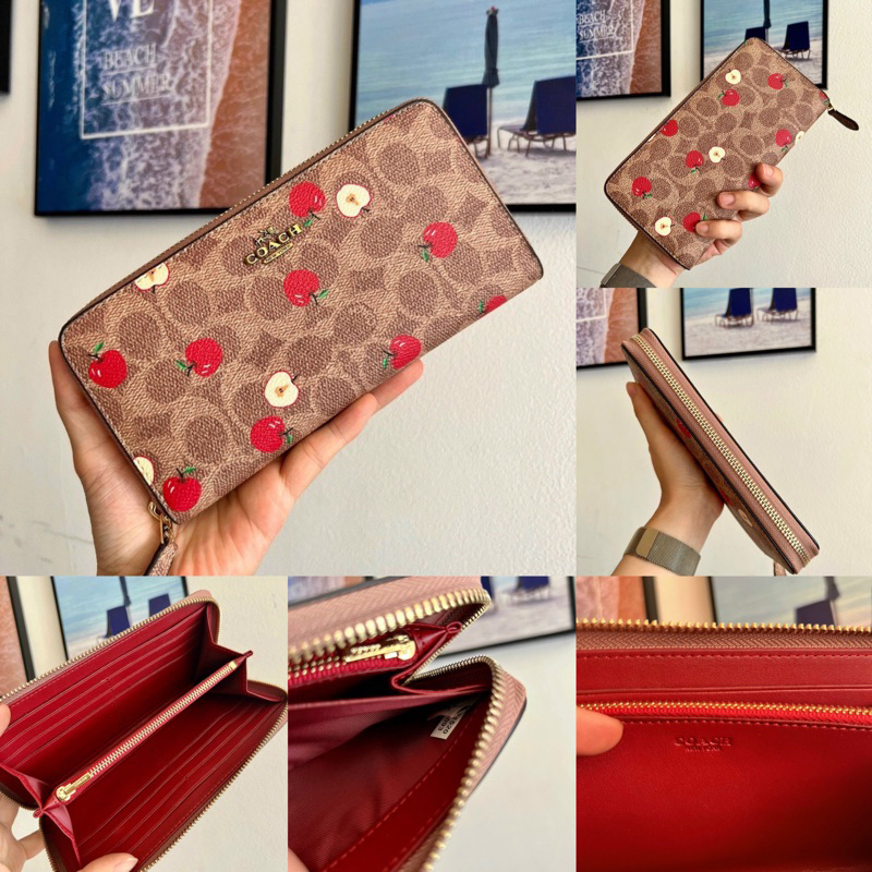 Ví C0ach Long Zip Around dư xịn