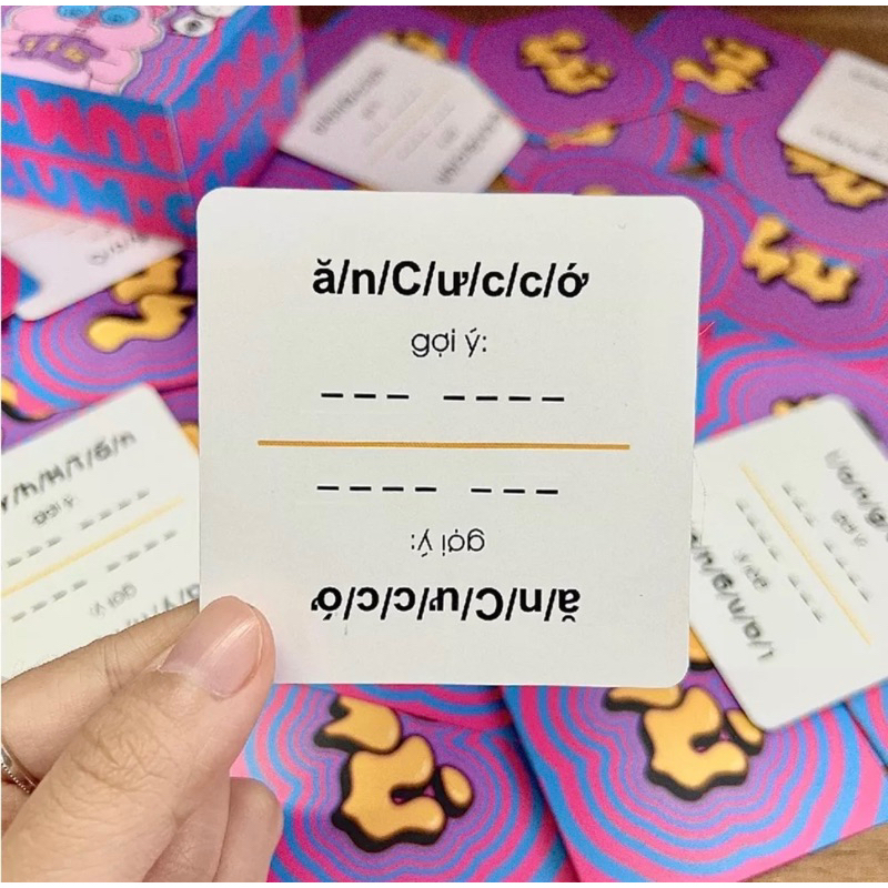 Bộ bài Lú Board Game giải đố ngôn từ Choidee cực lú hài hước chơi nhóm cùng bạn bè 80 lá