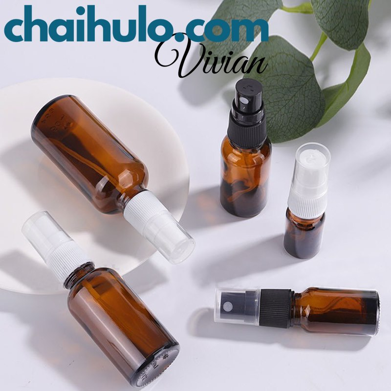 Chai xịt phun sương thủy tinh các màu hàng đẹp có sẵn, đủ loại dung tích