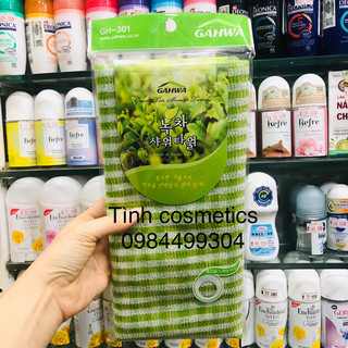 Khăn tắm kì lưng trà xanh Hàn quốc, khăn tắm giúp làm sạch, tẩy da chết, lưu thông máu,sạch bụi bẩn, lỗ chân lông thoáng