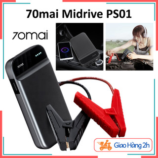 Bộ Kích Điện Ô Tô Xiaomi 70Mai Midrive PS01 - Chống Va Đập, Pin 11.000Mah Sạc Dự Phòng, Hỗ Trợ Đèn LED - BH 12 tháng