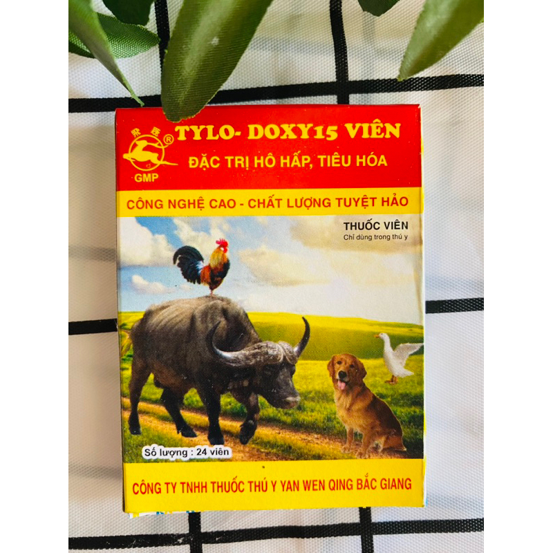 TyLo Doxy 15 Viên Hô hấp tiêu hoá hen tụ huyết trùng khẹc