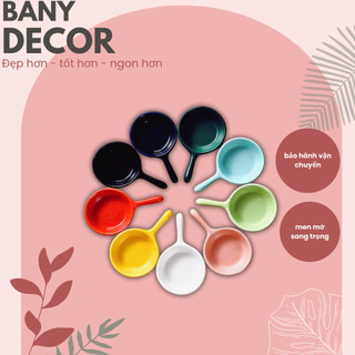 (Có Sẵn Full Màu) Chén Chấm 1 Quai Cầm Mini - Nhỏ Nhỏ Xinh Xinh - Bảo Hành Vận Chuyển - Bany Decor