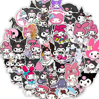 Sticker kuromi capybara pochacco cinna shin thỏ hồng thỏ tím