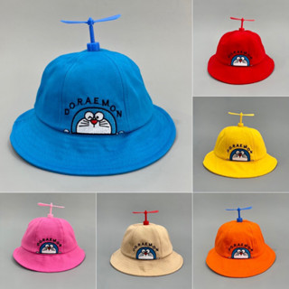  Mũ vành DOREMON - Nón Kết chong chóng bé trai gái 3-5 tuổi vòng đầu 54cm Nón bo siêu dê thương có dây đeo 
