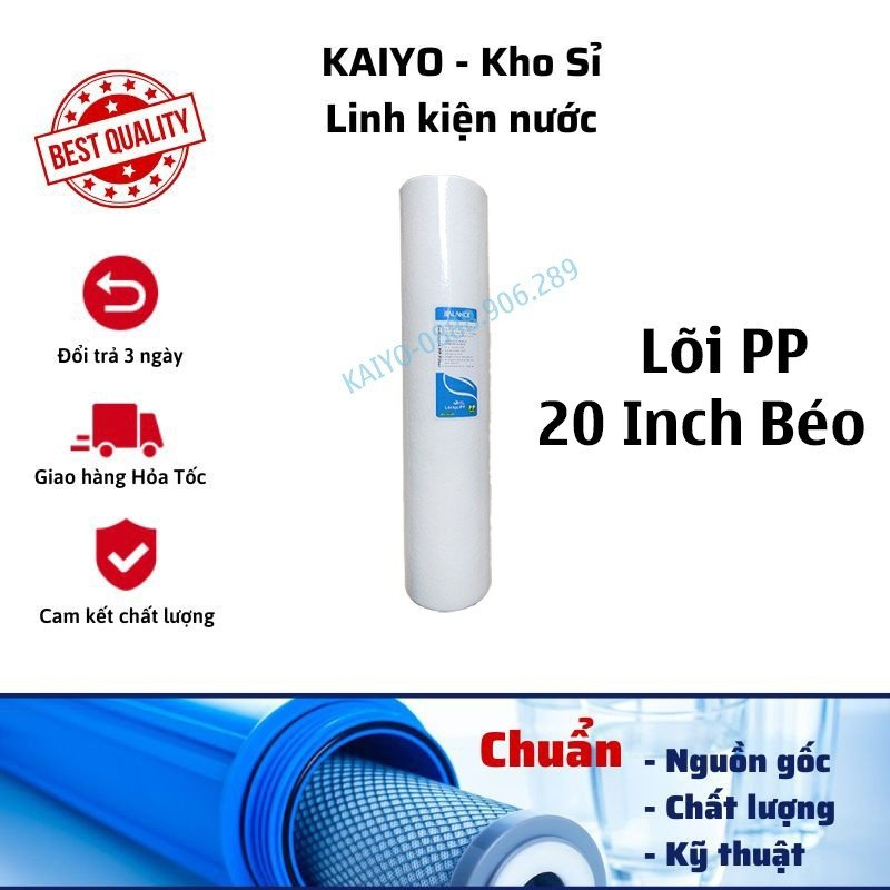 Lõi PP 20 Inch Béo Dùng Cho Cốc 20 Inch Béo