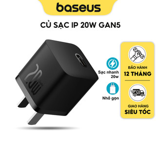 Củ sạc nhanh 20W Baseus GaN5 Fast Charger 1C cho IPX Xsm 11 12 13 14 Pro max...