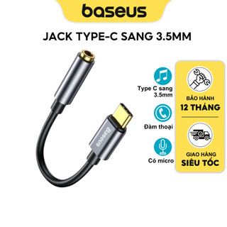 Dây cáp Baseus chuyển đổi đầu cắm Type-C sang cổng âm thanh 3.5mm Có Hỗ Trợ Mic Đàm Thoại