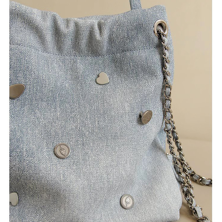 Balo nhỏ denim dây rút - LIVA