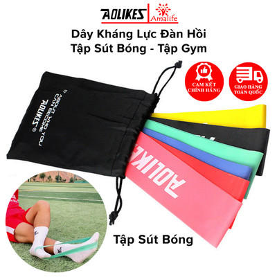 [Full 6 Dây] Dây Kháng Lực Đàn Hồi  AL3601 Tập Đá Bóng Tăng Lực Sút, Dây Tập Chân Đùi Mông Tăng Lực Cổ Chân Hãng Aolikes
