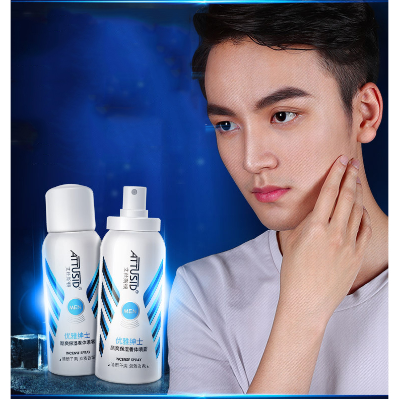 Xịt khử mùi mồ hôi toàn thân cho nam giới, ngăn mùi mồ hôi, khô thoáng body, mùi thơm, dạng xịt 80ml SPT11001