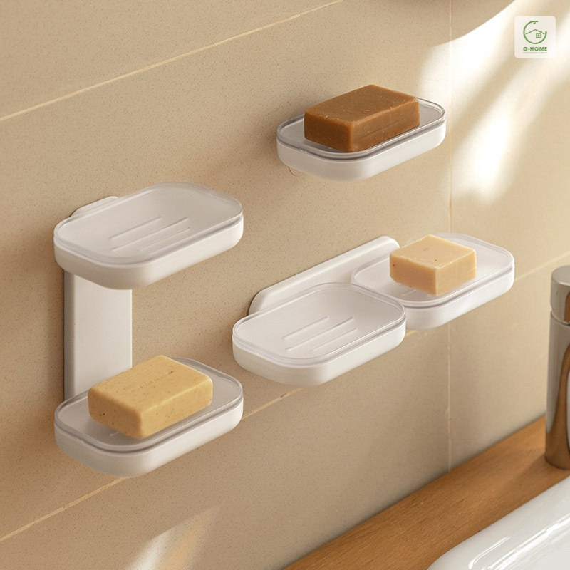 Kệ Đựng Xà Bông, Giá Để Xà Bông Dán Tường 1-2 Tầng Mẫu Mới