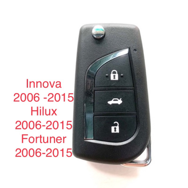 Chìa khoá gập Innova có mạch remote cài tay các dòng xe như hình