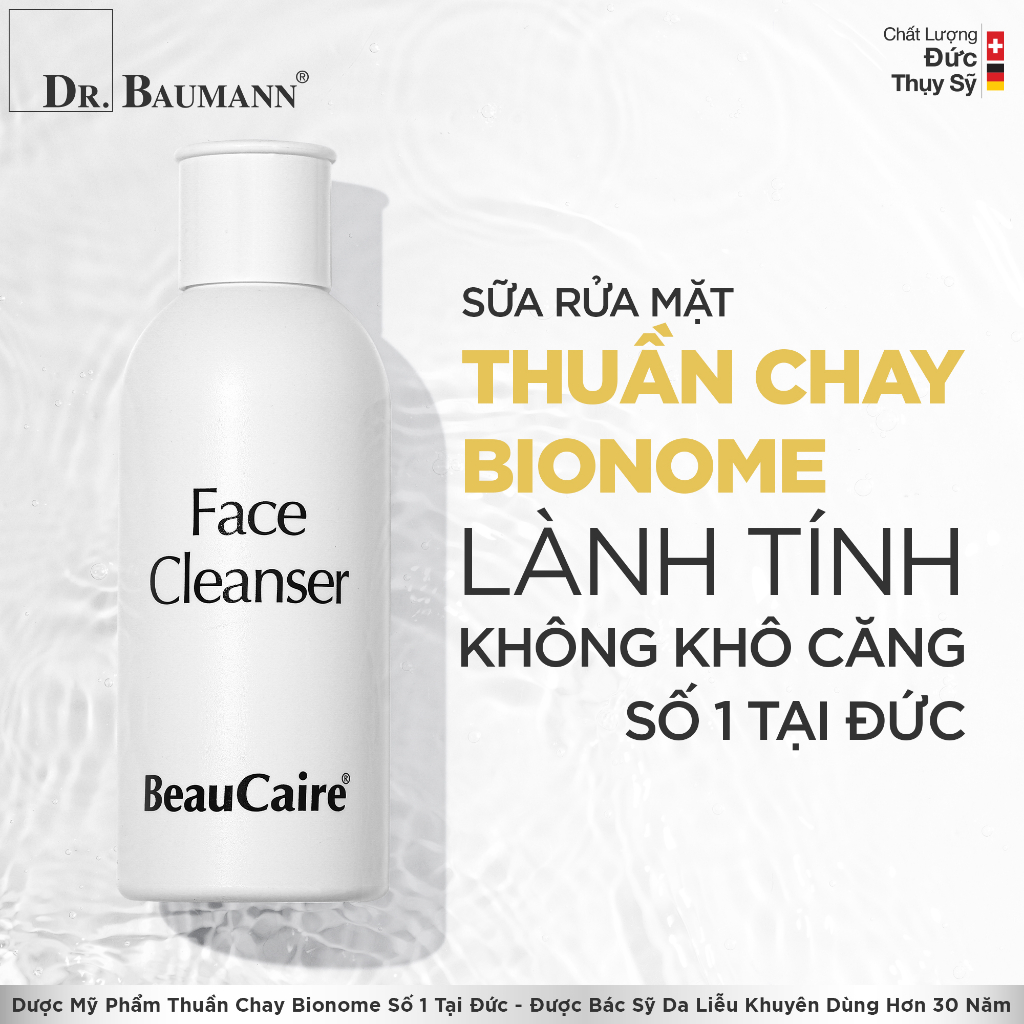 Gel rửa mặt Beaucaire làm sạch nhờn, ngừa mụn Face Cleanser - 250 ml